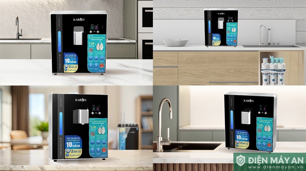 Máy chuyển đổi Hydro-ion kiềm Karofi KAE-S16 2 tấm điện cực